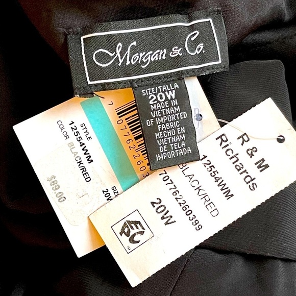 ($90) R&M Richards Women Plus Size Formal Holiday Party Christmas Dress, Sz 20W - Picture 4 of 10